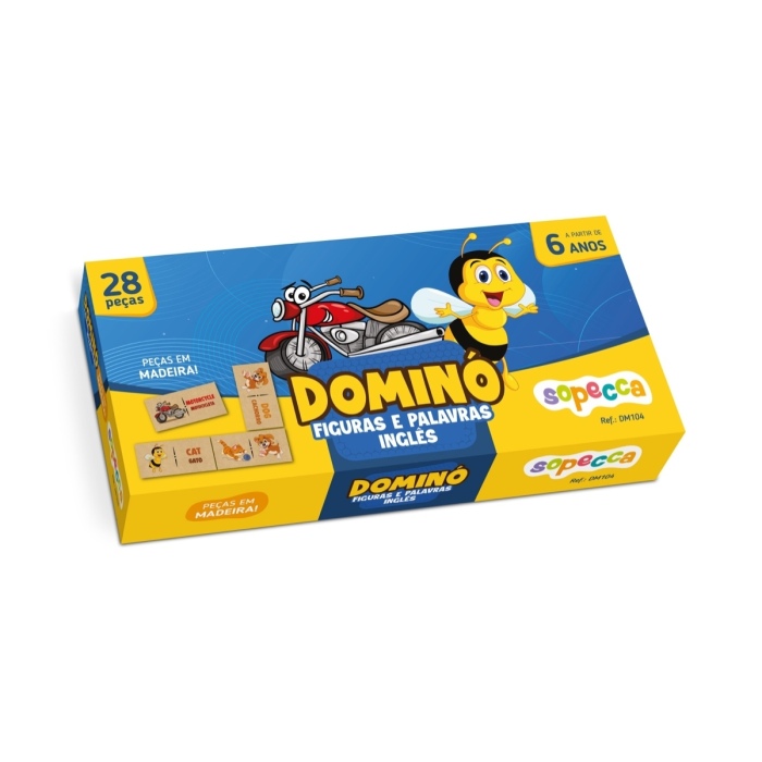 Dominó Figuras e Palavras Português-Inglês